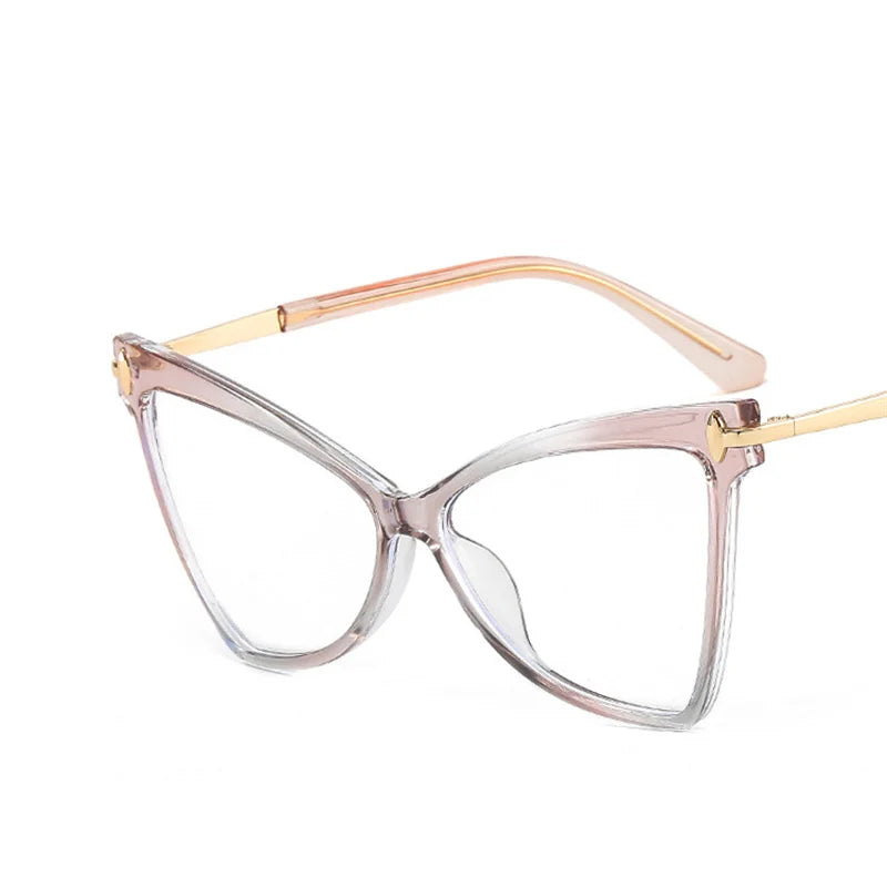 FZ Cat Eye Oversized Butterfly Triangle Sunglasses