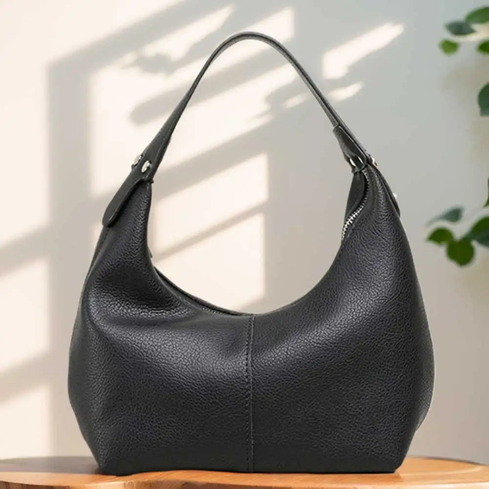 FZ Vintage Underarm PU Leather Soft Hobo Handbag