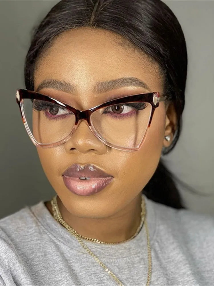 FZ Cat Eye Oversized Butterfly Triangle Sunglasses