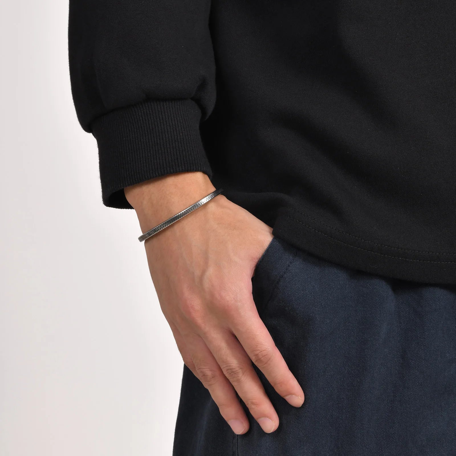 FZ Retro Twisted Stainless Steel Knot Cuff Bracelet - FZwear