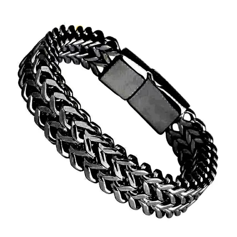 FZ Hidden Locks 10MM Stainless Steel Hand Chain Bracelet - FZwear