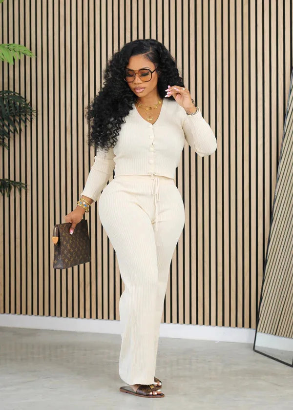 FZ Women's Solid Color Two Pieces Pants Suits - FZwear