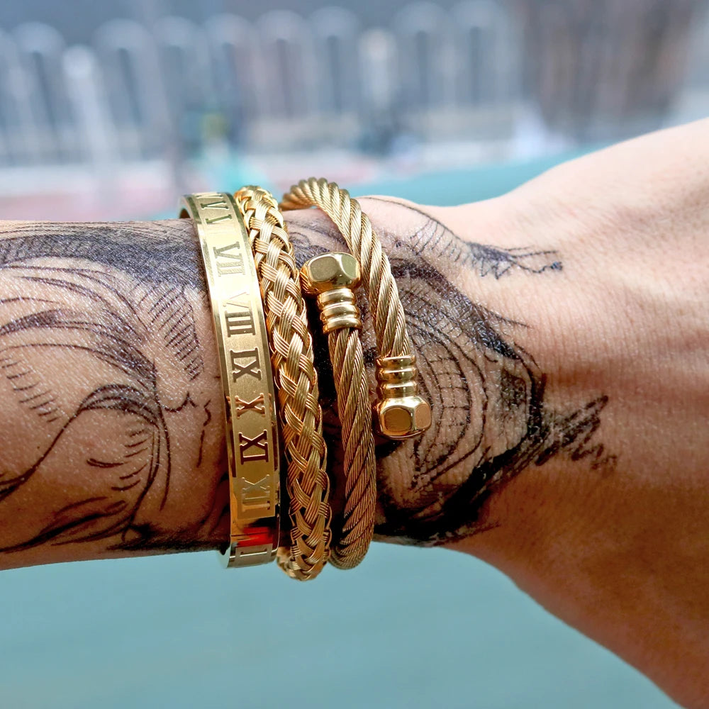 FZ Luxury Royal Crown Fashion Stainless Steel Bracelet Sets - FZwear