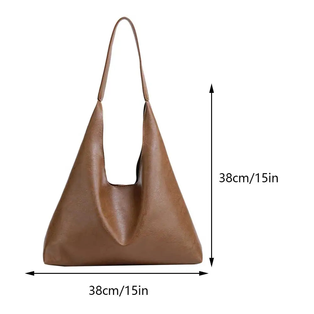 FZ PU Soft Leather Shoulder Large Capacity Tote Bag
