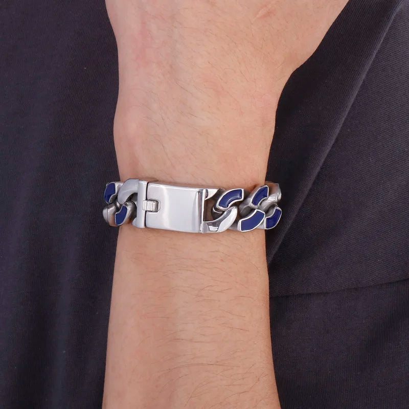 FZ Crub Stainless Steel Cuban Chain Bracelet - FZwear