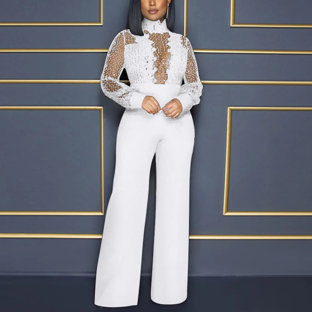 FZ Women'Elegant High Waisted Transparent Luxury Jumpsuit - FZwear