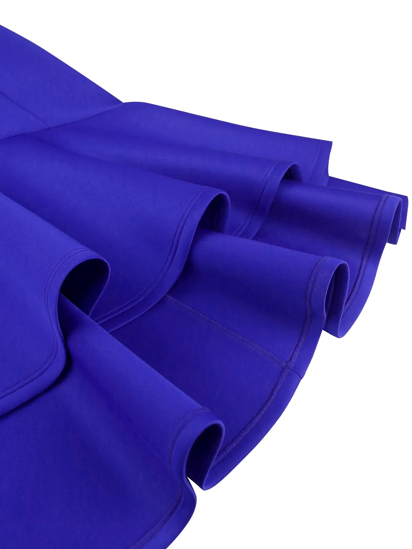 FZ Women's V Neck Mesh Patchwork Flying Sleeve Mermaid Dress