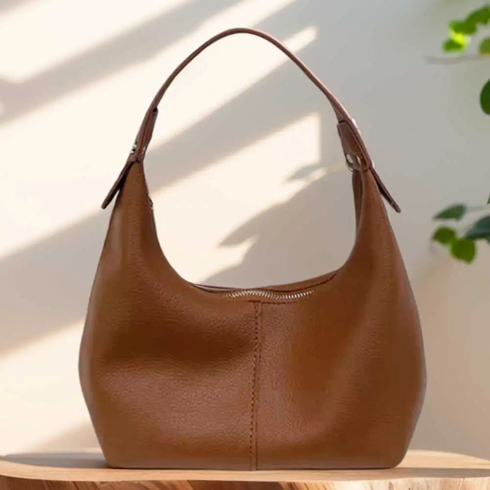 FZ Vintage Underarm PU Leather Soft Hobo Handbag