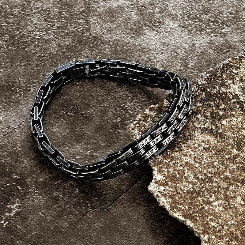 FZ viking characters 10MM Wide Stainless Steel Chain Charm Bracelets - FZwear