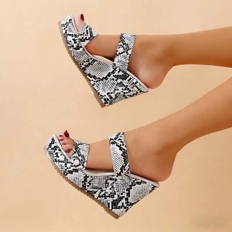 FZ Women's Platform Heightened Flip-flops Wedge Sandals Shoes
