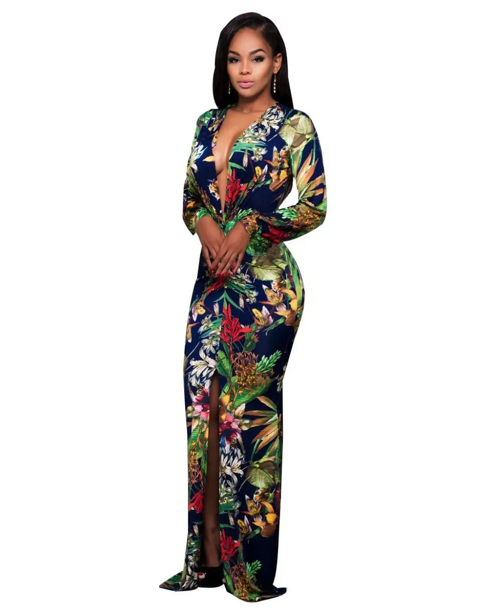 FZ Women's Floor-Length Hollow Out Maxi Sundress