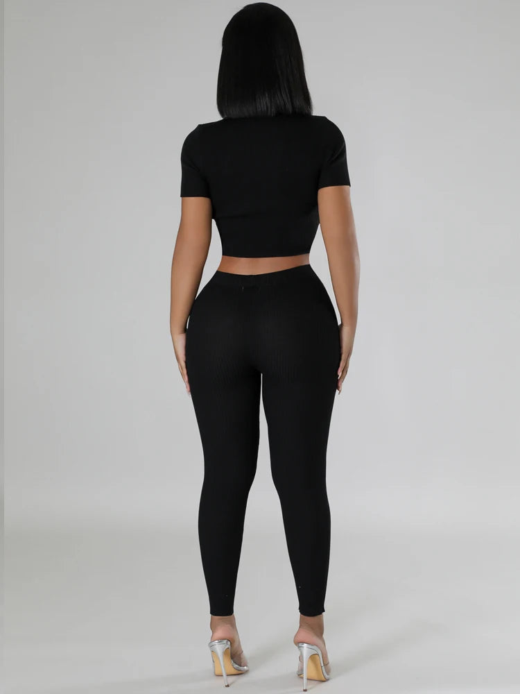 FZ Women's Crystal Heart Knit 2 Piece Pants Suit DSers