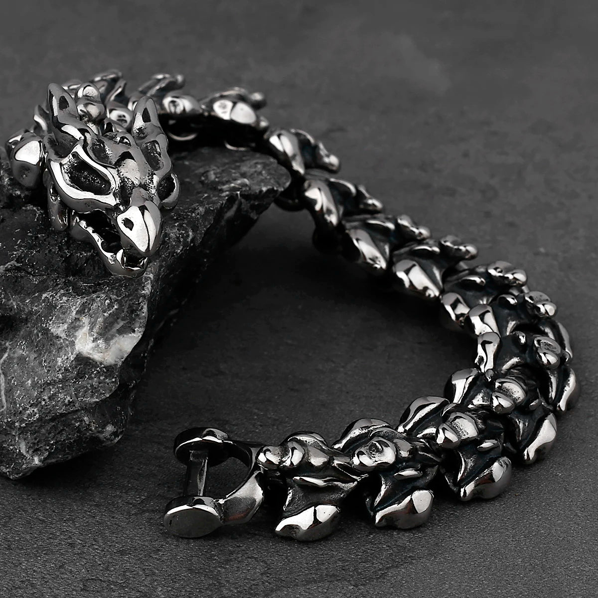 FZ Viking Retro Hip Hop Stainless Steel Street Culture Bracelet - FZwear