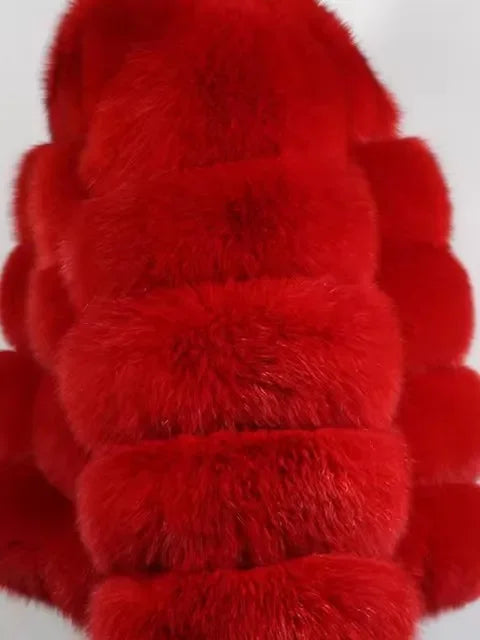 FZ Women's Faux Fur Hooded Zipper Full Sleeve Thick Warm Open Stitch Coat Jacket