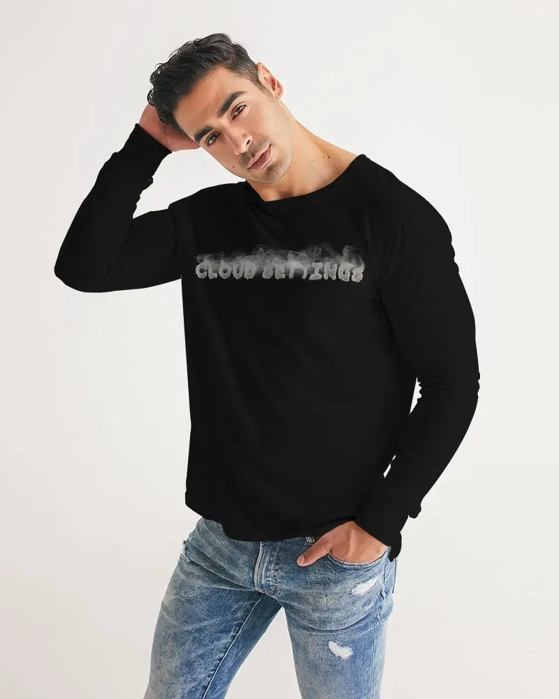 SMOKIN BLACK Men's Long Sleeve Tee Kin Custom
