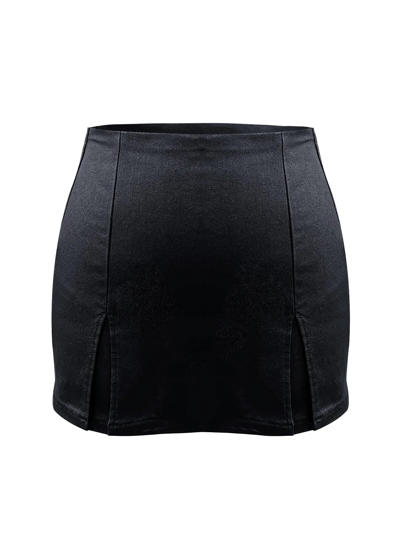 FZ Women's High Waist Split Faux Leather High Street Skirt - FZwear