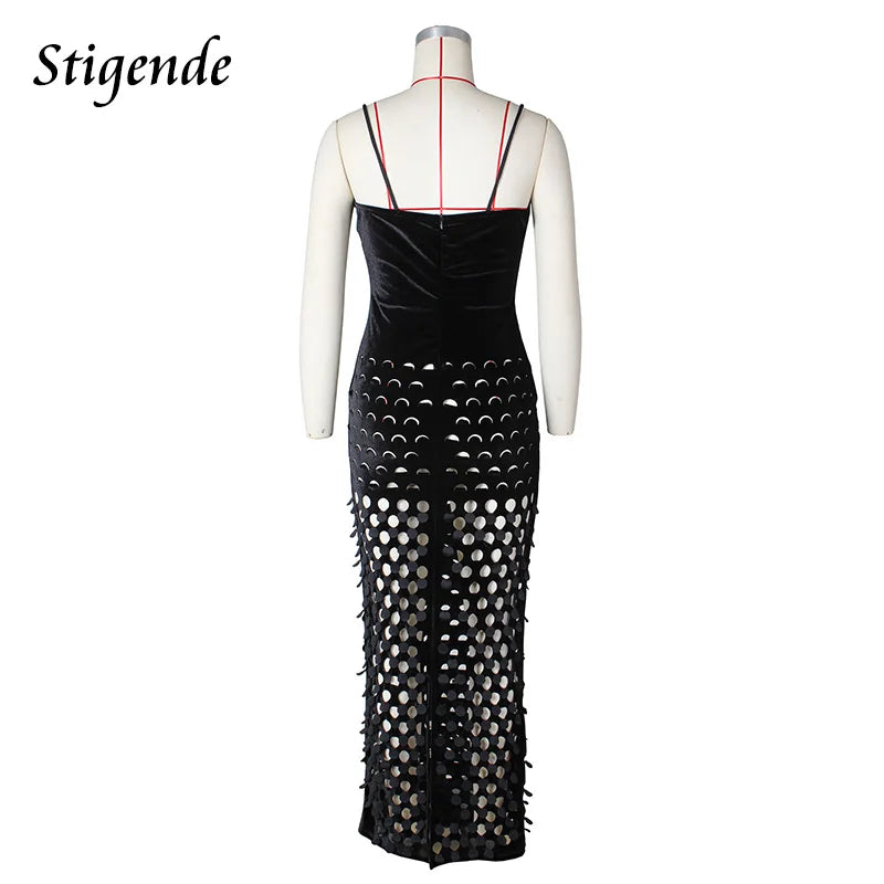 FZ Women's Sexy Hollow Out Fishnet Spaghetti Strap Swimsuit Cover up DSers