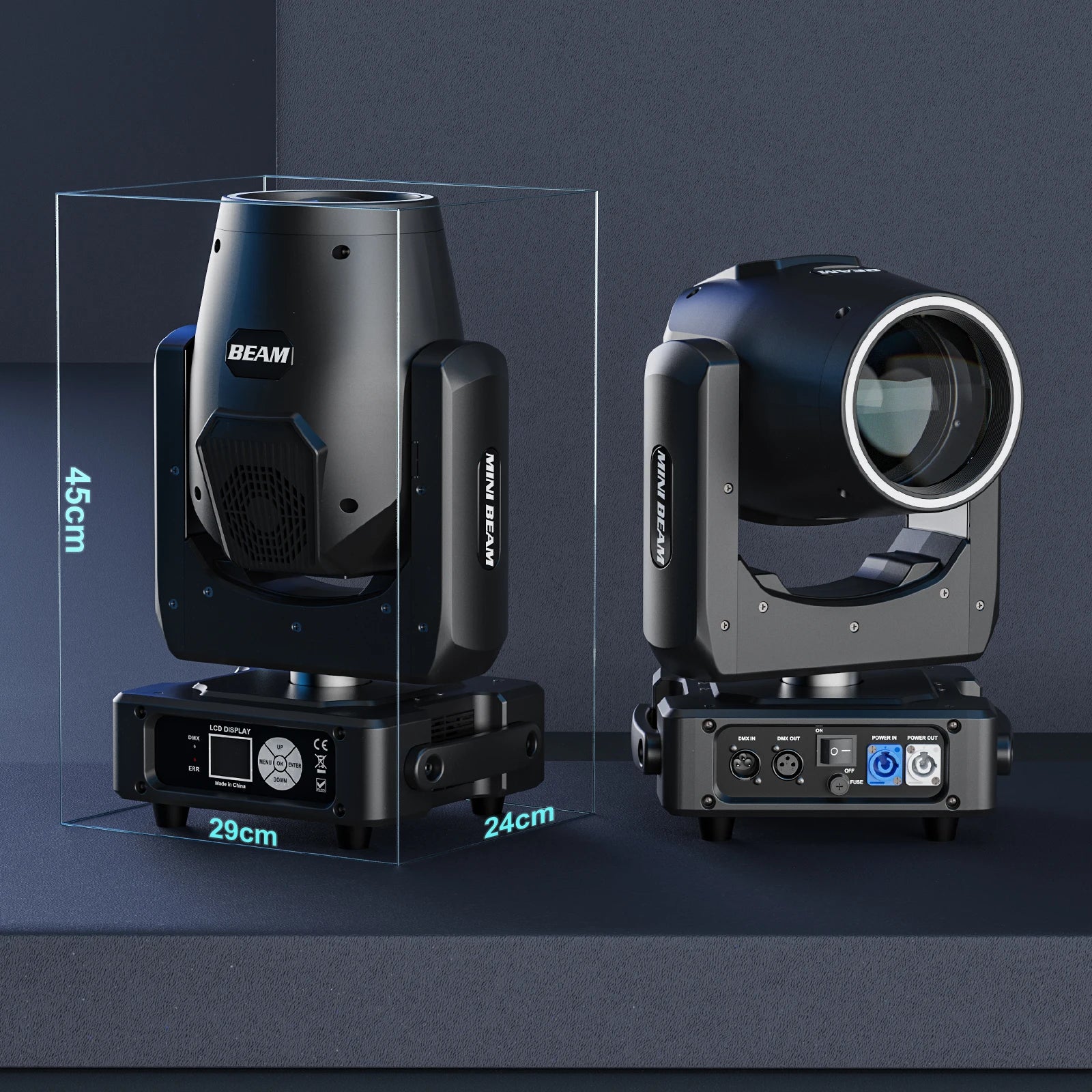 FZ 4Pcs RGBW DMX512 Stage Lights DMX Sound Activated 450W Moving Head Lighting