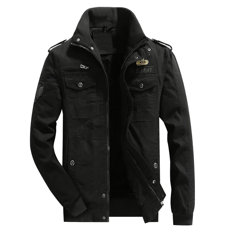 FZ Men's Warm Fleece Outdoor Cargo Jacket