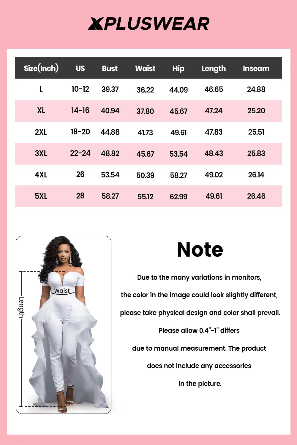 FZ Women's Plus Size Off The Shoulder Short Sleeve With Skirt Overlay Contrast Jumpsuit