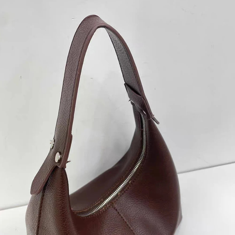 FZ Vintage Underarm PU Leather Soft Hobo Handbag