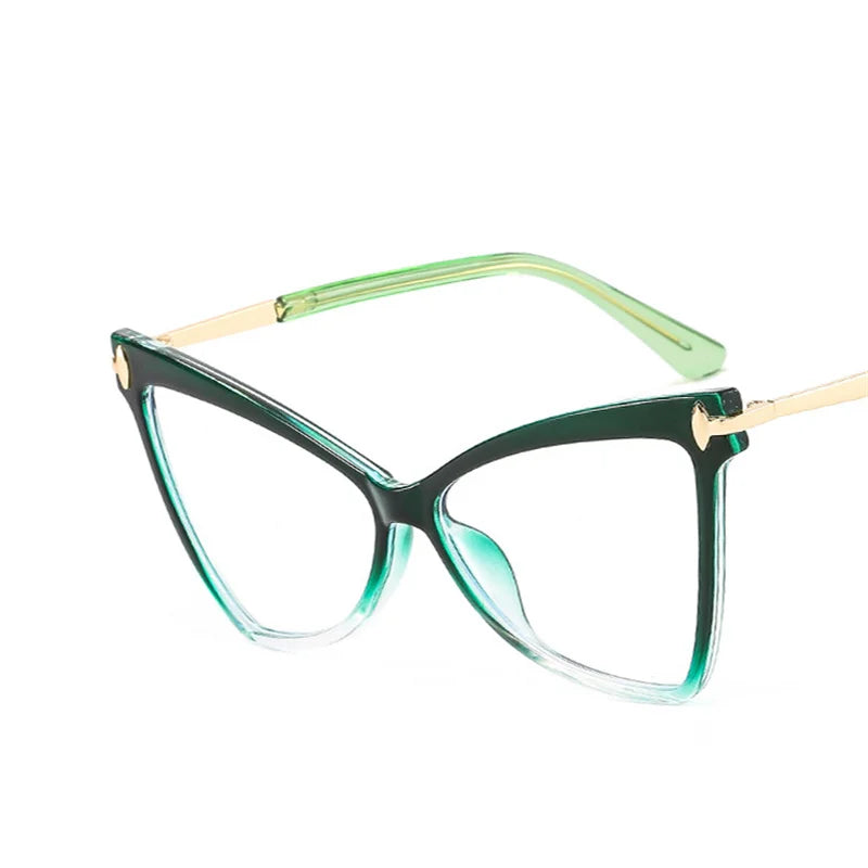 FZ Cat Eye Oversized Butterfly Triangle Sunglasses