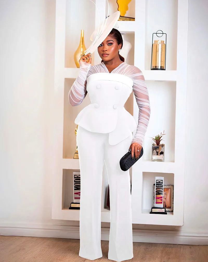 FZ Women's Pullover Long Sleeve Two Piece Pants Suit - FZwear