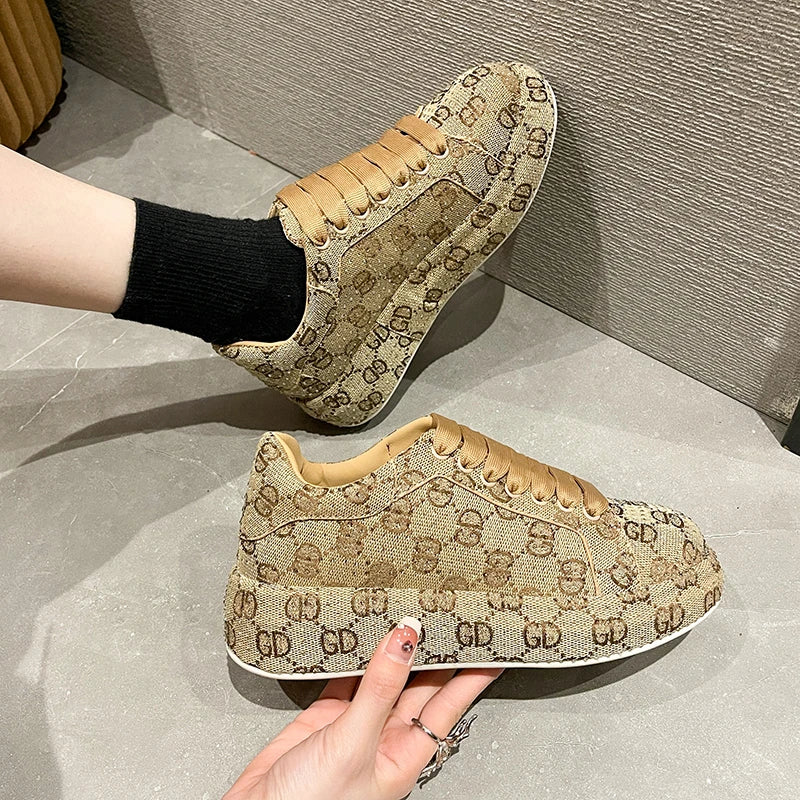 FZ Women's Rhinestone Casual Platform Sports Shoes