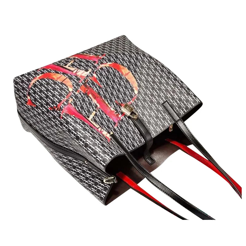 FZ Women's Crossbody Classic Temperament Style High Quality Letter Printing Tote Bag