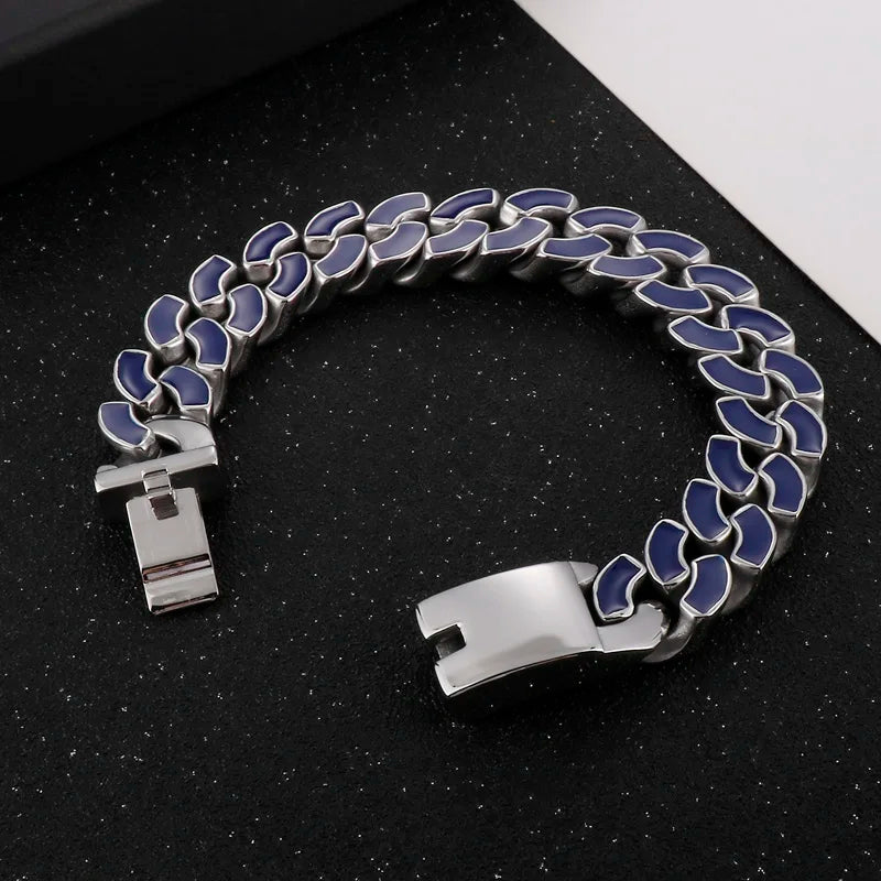 FZ Crub Stainless Steel Cuban Chain Bracelet - FZwear