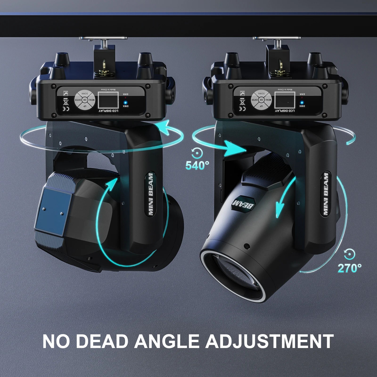 FZ 4Pcs RGBW DMX512 Stage Lights DMX Sound Activated 450W Moving Head Lighting