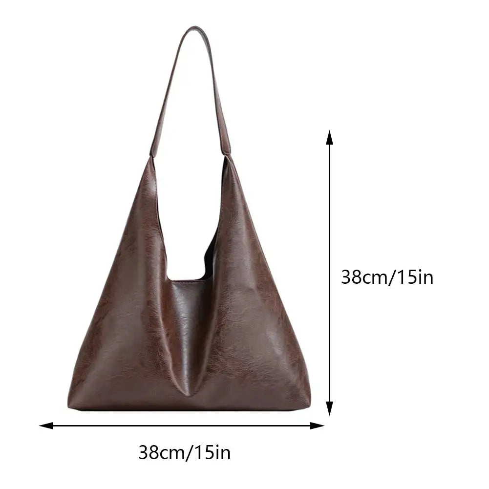 FZ PU Soft Leather Shoulder Large Capacity Tote Bag