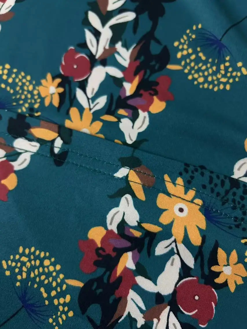 FZ Women's Plus-size floral print vacation style jumpsuit