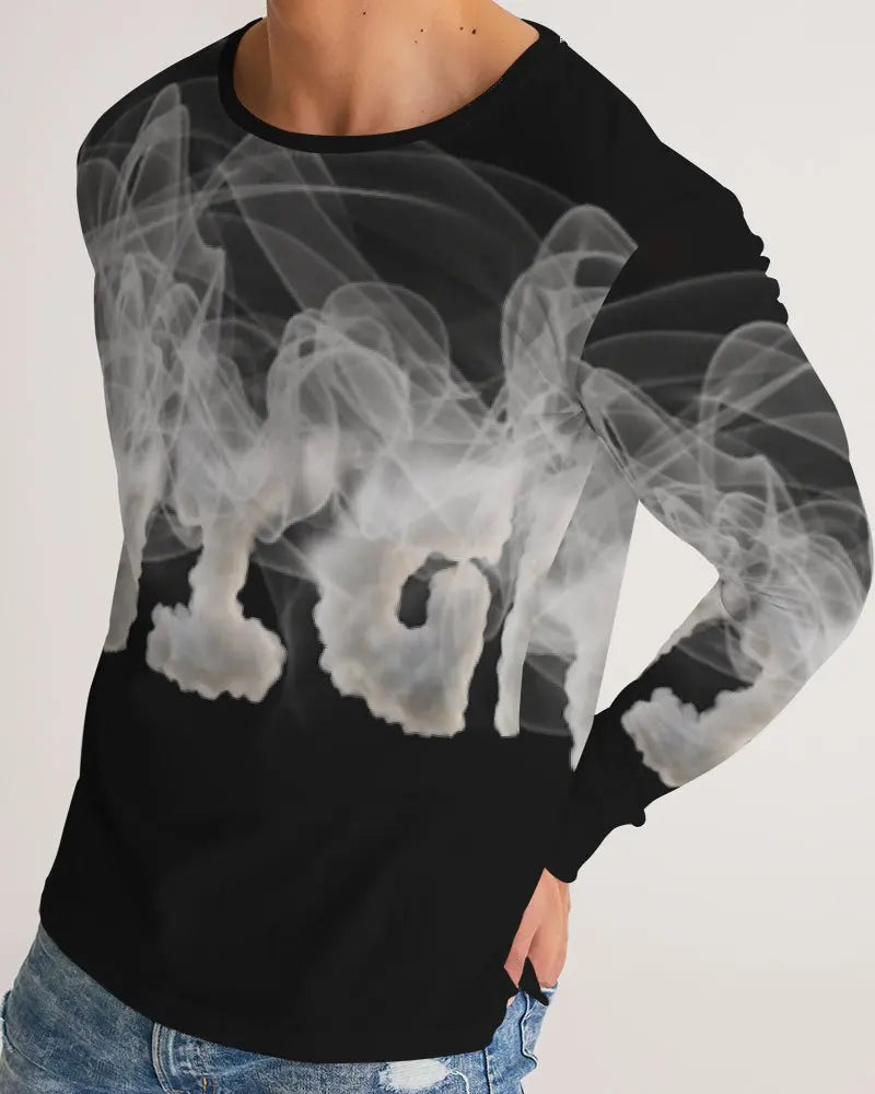 Smoking the highest Men's Long Sleeve Tee Kin Custom
