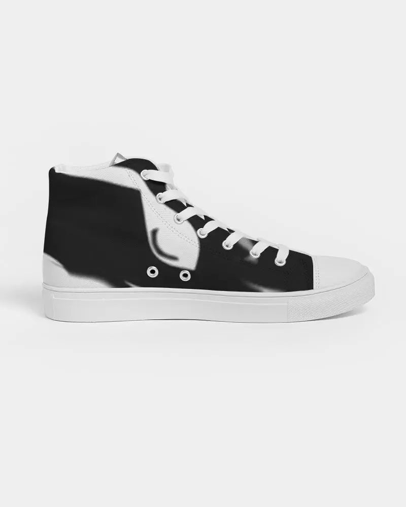 THE WHITE BULL Men's Hightop Canvas Shoe Kin Custom