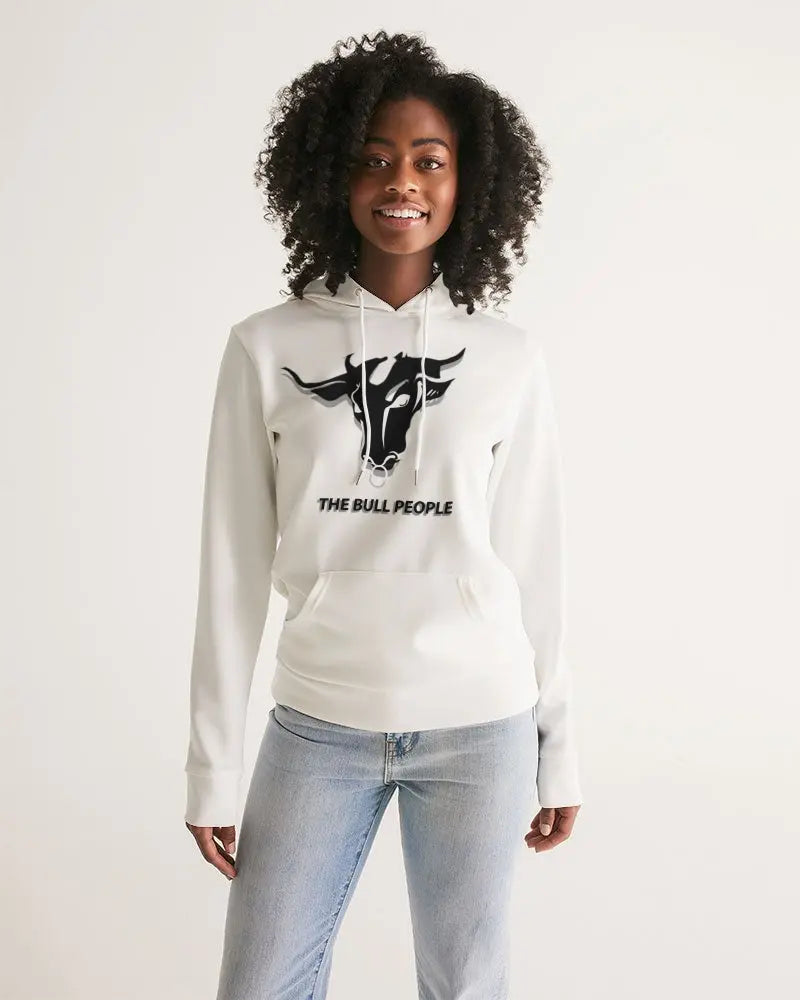 THE WHITE BULL Women's Hoodie Kin Custom