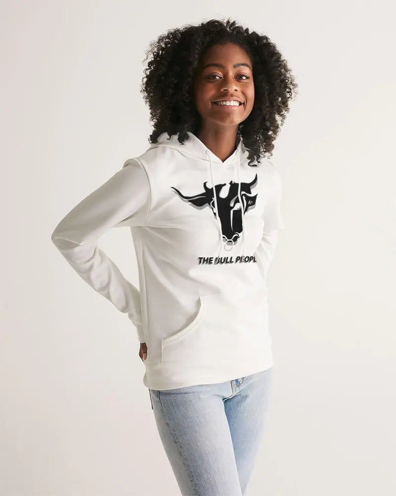 THE WHITE BULL Women's Hoodie Kin Custom