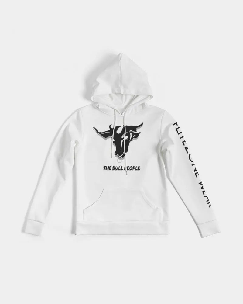 THE WHITE BULL Women's Hoodie Kin Custom