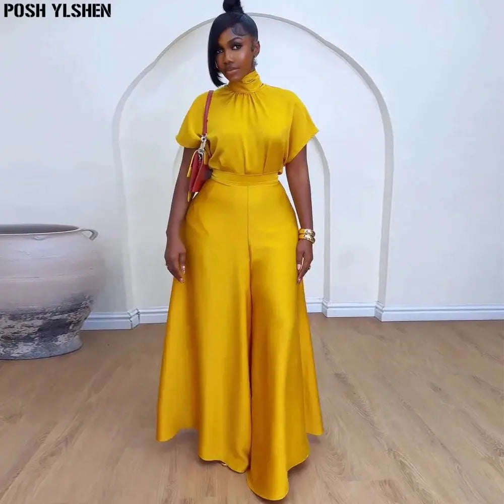 Two 2 Piece Pant Sets Women Outfit Top Quality Clothes African Dresses for Women 2024 Fall Winter New in Matching Set Plus Size FZwear