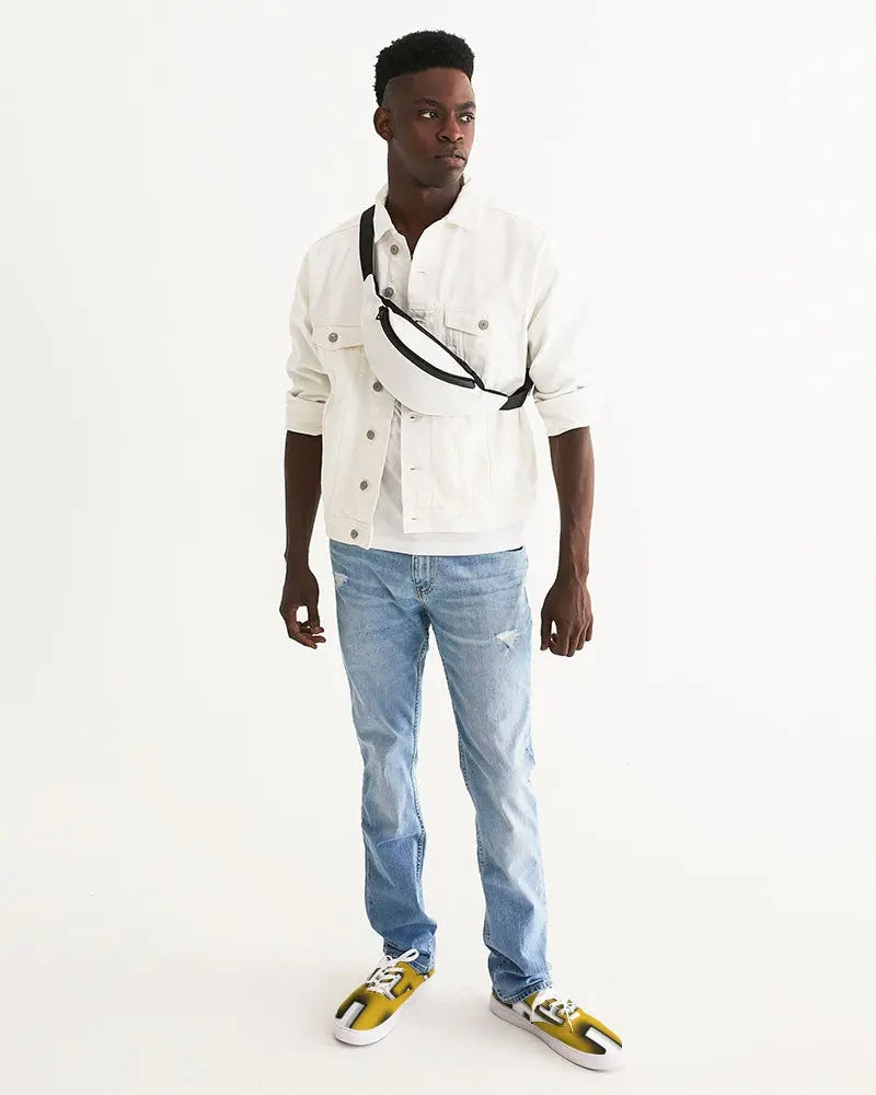 YELLOW ZONE Men's Lace Up Canvas Shoe Kin Custom