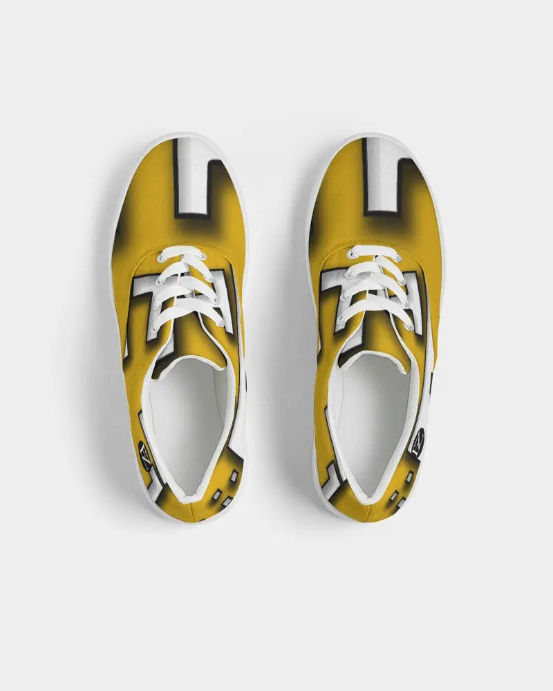 YELLOW ZONE Men's Lace Up Canvas Shoe Kin Custom