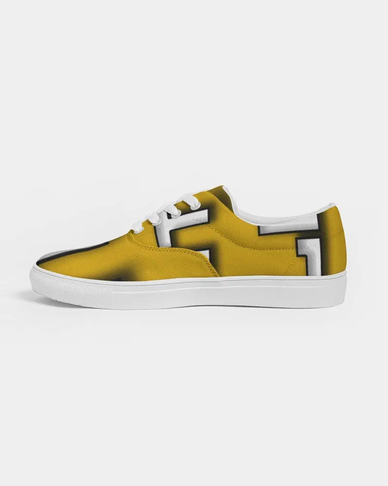 YELLOW ZONE Men's Lace Up Canvas Shoe Kin Custom