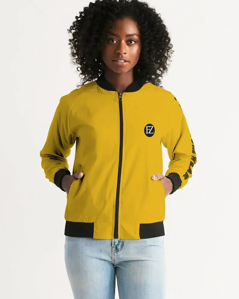 YELLOW ZONE Women's Bomber Jacket Kin Custom