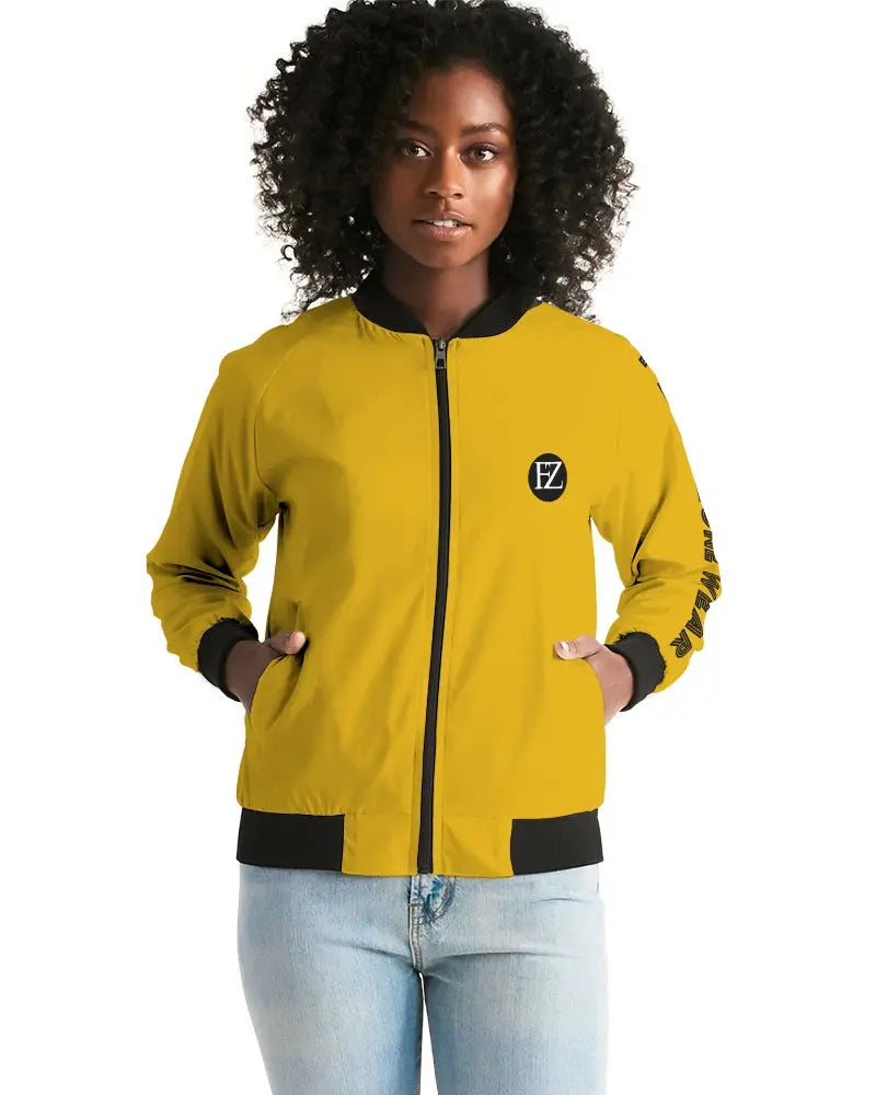 YELLOW ZONE Women's Bomber Jacket Kin Custom