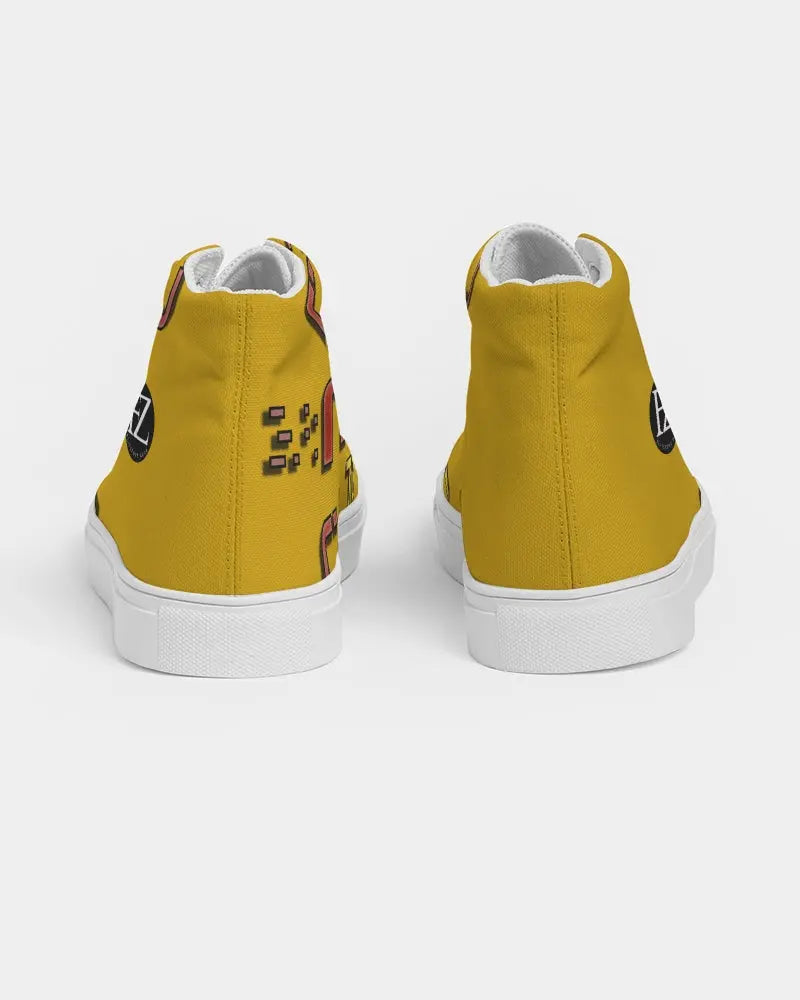 YELLOW ZONE Women's Hightop Canvas Shoe Kin Custom