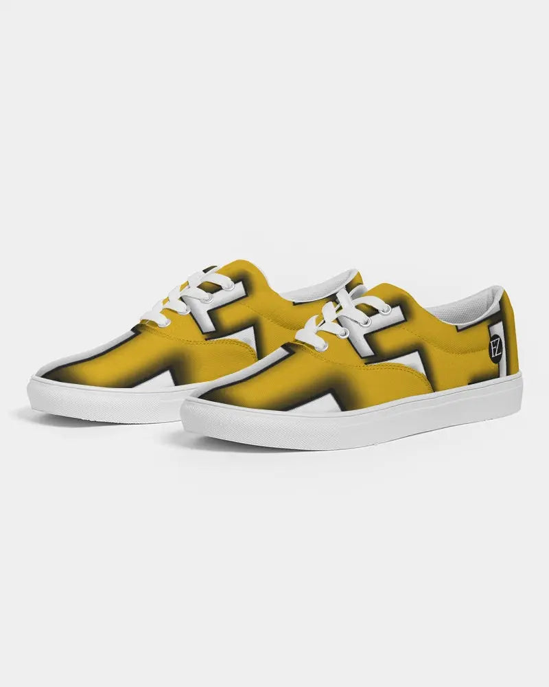 YELLOW ZONE Women's Lace Up Canvas Shoe Kin Custom