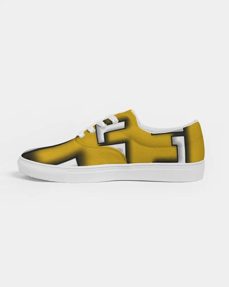 YELLOW ZONE Women's Lace Up Canvas Shoe Kin Custom