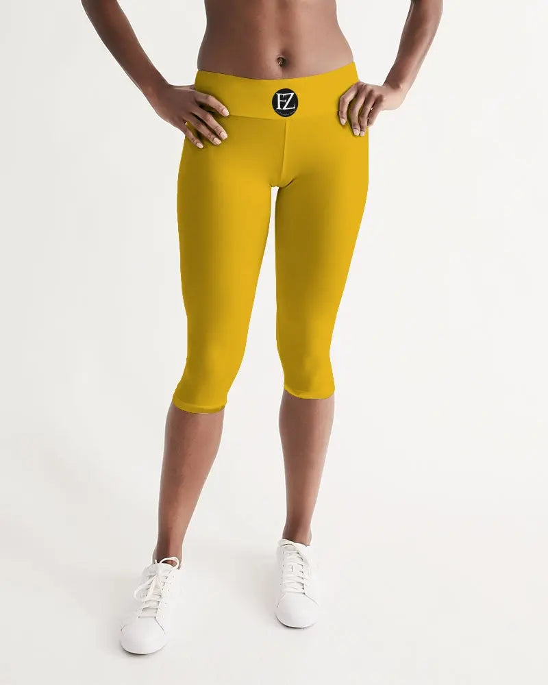 YELLOW ZONE Women's Mid-Rise Capri Kin Custom