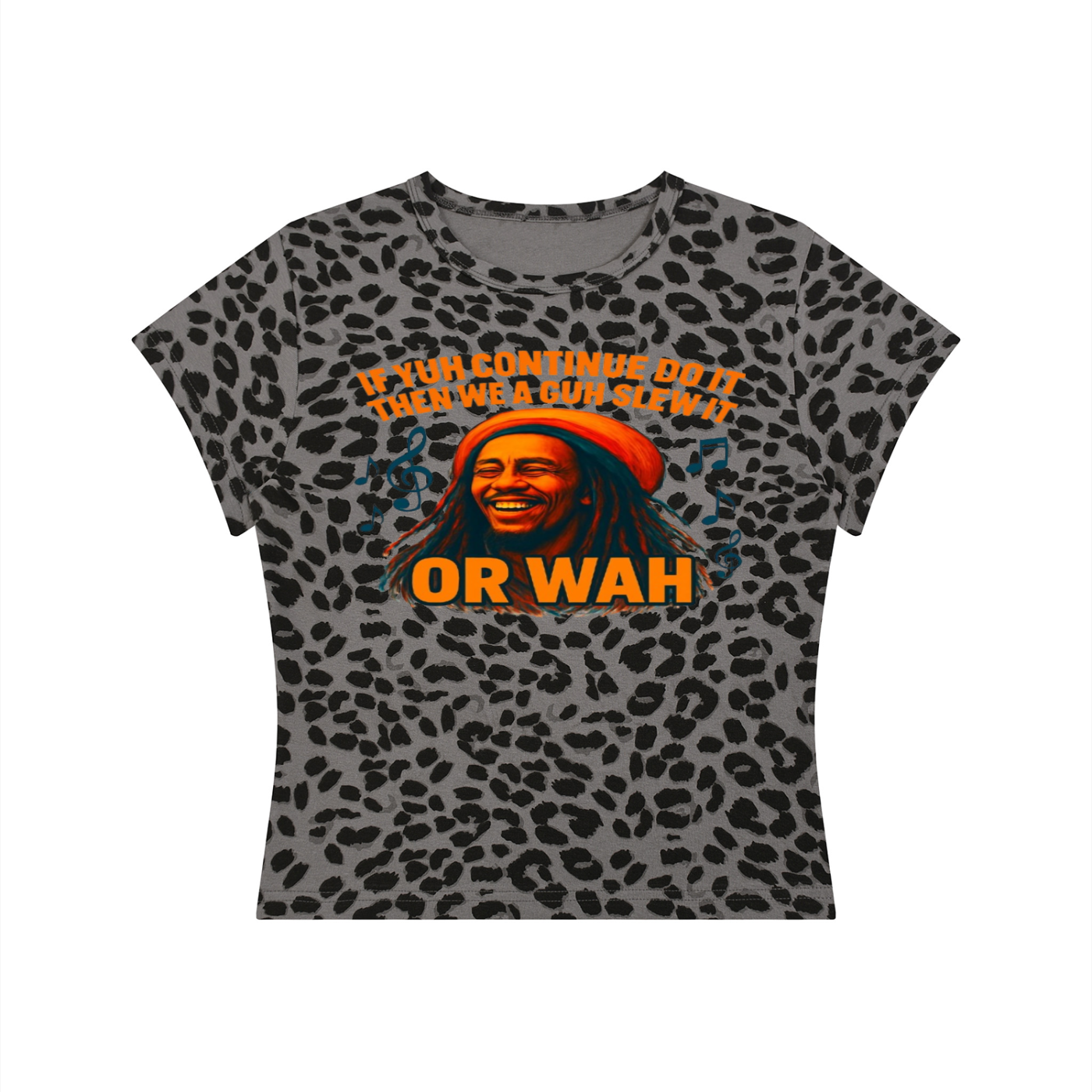FZ Women’s Leopard Print Or Wah Crop Tee