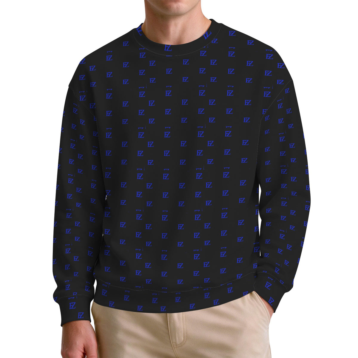 FZ Men's Original Monogram Crewneck Sweater Pullover